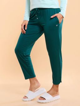 Enamor - Mid Rise Shop In Pants 7/8th Length Drawstring Relaxed Fit Soft 4 Way Stretch E048