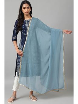 W - Blue Embellished Dupatta