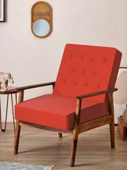 Chumbak - Memsaab Arm Chair - Caribbean Coral