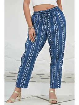 NILAM INDIA - Fariha Indigo Straight Pants (M)