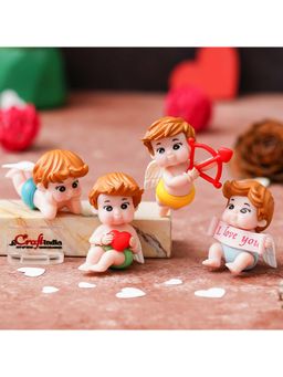 eCraftIndia - Cupid Miniature Showpieces (Set of 4) Valentine Day Decoration Items