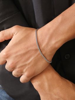 Zavya - Polished Rhodium-Plated 925 Sterling Silver Bracelet
