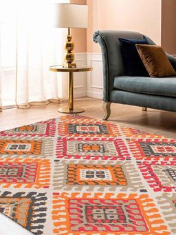 BLANC9 - Rajwada Multicoloured Cotton Carpet