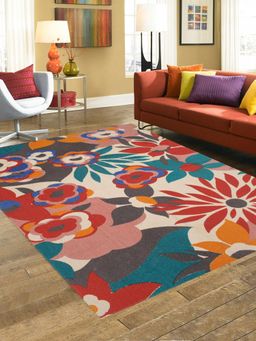 BLANC9 - Floral Cotton Carpet