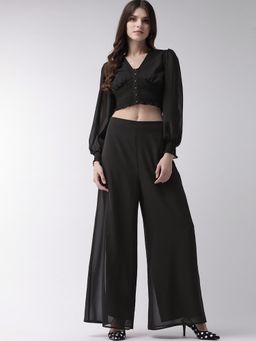 Twenty Dresses by Nykaa Fashion - Black The Stylish Play Co-ordinates