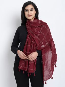 Wicked stitch - Scarves For Women Cotton Checkered