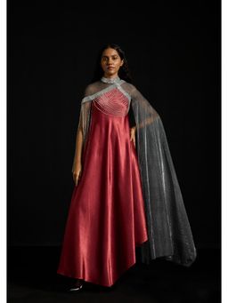 AKHL - Sequins Kaftan Red Maxi Dress