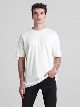 Jack & Jones - White Oversized Drop Shoulder T-Shirt