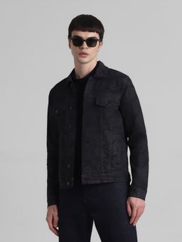 Jack & Jones - Black Regular Fit Stretch Denim Jacket