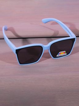 DukieKooky - Kids Polarized and UV Protected Square Sunglasses for Boys & Girls - Sky Blue & Black