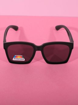 DukieKooky - Kids Polarized and UV Protected Square Sunglasses for Boys & Girls - Black