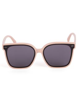 DukieKooky - Kids Polarized and UV Protected Square Sunglasses for Boys & Girls - Beige