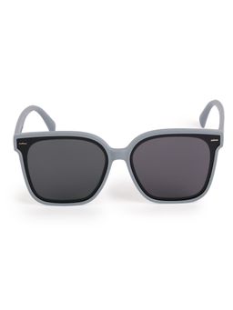DukieKooky - Kids Polarized and UV Protected Square Sunglasses for Boys & Girls - Light Gray