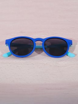 DukieKooky - Kids Polarized and UV Protected Round Sunglasses for Boys & Girls - Royal Blue
