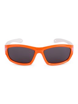 DukieKooky - Kids Polarized and UV Protected Sports Sunglasses for Boys & Girls - Orange-White