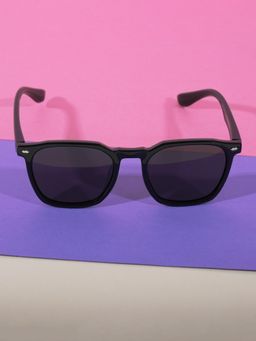 DukieKooky - Kids Polarized and UV Protected Square Sunglasses for Boys & Girls - Black