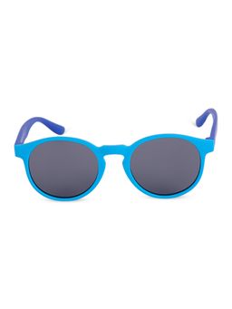 DukieKooky - Kids Polarized and UV Protected Round Sunglasses for Boys & Girls - Blue and purple