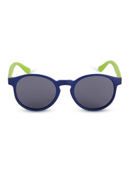 DukieKooky - Kids Polarized and UV Protected Round Sunglasses for Boys & Girls - Navy Blue