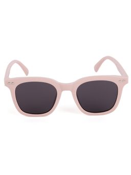 DukieKooky - Kids Polarized and UV Protected Square Sunglasses for Boys & Girls - Light Pink