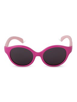 DukieKooky - Kids Polarized and UV Protected Oval Sunglasses for Boys & Girls - Pink
