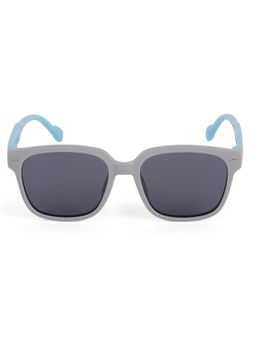 DukieKooky - Kids Polarized and UV Protected Square Sunglasses for Boys & Girls - Gray-Blue