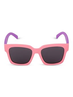 DukieKooky - Kids Polarized and UV Protected Square Sunglasses for Boys & Girls - Pink-Purple