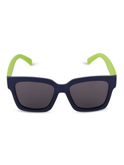 DukieKooky - Kids Polarized and UV Protected Square Sunglasses for Boys & Girls - Navy Blue-Green