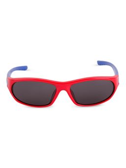 DukieKooky - Kids Polarized and UV Protected Sports Sunglasses for Boys & Girls - Red-Navy