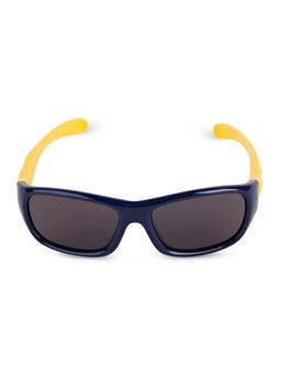 DukieKooky - Kids Polarized and UV Protected Sports Sunglasses for Boys & Girls - Yellow-Navy
