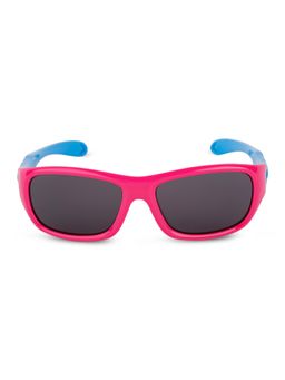 DukieKooky - Kids Polarized and UV Protected Sports Sunglasses for Boys & Girls - Blue-Pink