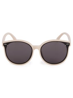 DukieKooky - Kids Polarized and UV Protected Oversized Sunglasses for Boys & Girls - White-Black