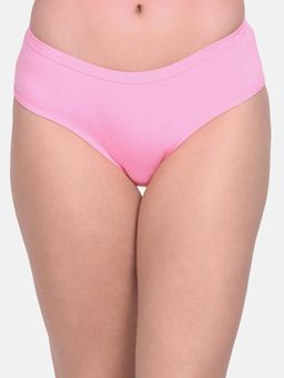 Mod & Shy - Women Solid Pink Hipster Panty