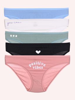 TFW - Women Printed Cotton Hipster (Pack of 5)