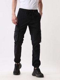WROGN - Men Black Nylon Cargo Jogger
