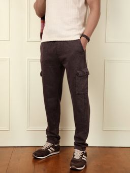 WROGN - Men Brown Acid Washed Cargo