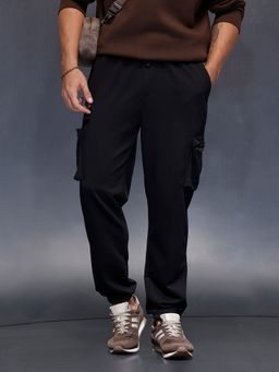 WROGN - Men Black Casual Knitted Cargo