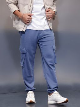 WROGN - Men Blue Casual Utility Pocket Cargo