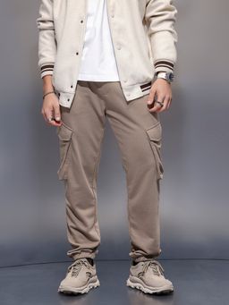 WROGN - Men Khaki Casual Utility Pocket Cargo
