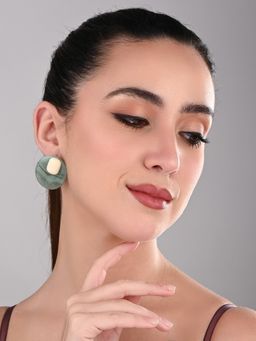 REENISAA - Aqua Drift Stud Green Earring