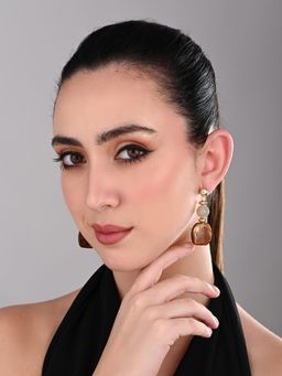 REENISAA - Mocha Drift Drop Brown Earring