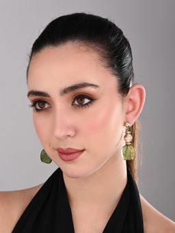 REENISAA - Emerald Tide Drop Green Earring