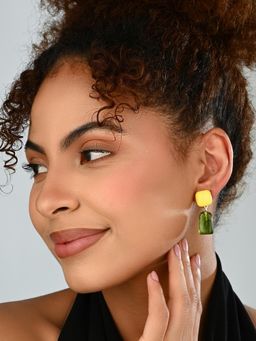 REENISAA - Citrus Moss Drop Green Earring
