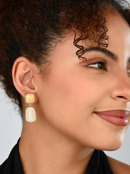 REENISAA - Sandstone Mist Drop Beige Earring