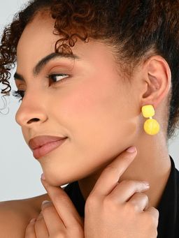 REENISAA - Sunbeam Glow Drops Yellow Earrings