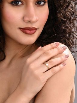 REENISAA - Pearl Prism Adjustable Pink Ring