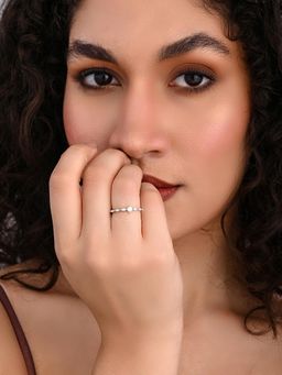 REENISAA - Eternal Marquise Solitaire White Ring