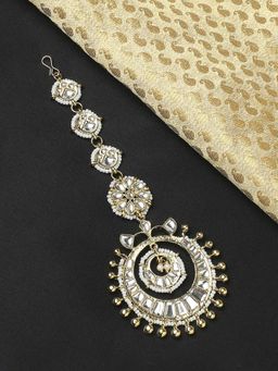 OOMPH - Gold Tone Kundan Jadau Wedding Maang Tikka