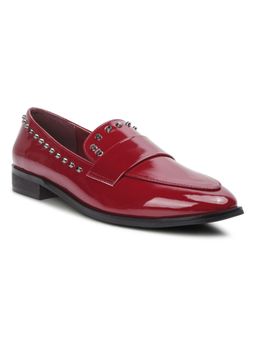Rag & Co - Solid Burgundy Loafers