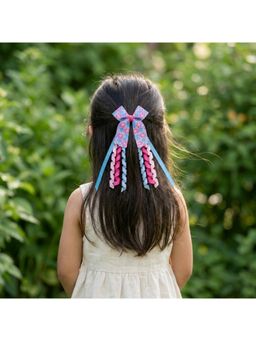 Ribbon Candy - Printed Hairclip Danglers Alligator Pin - Multi-Color