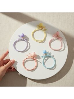 Ribbon Candy - Rubber Bands with Colorful Beads - Multi-Color (Pack of 5)